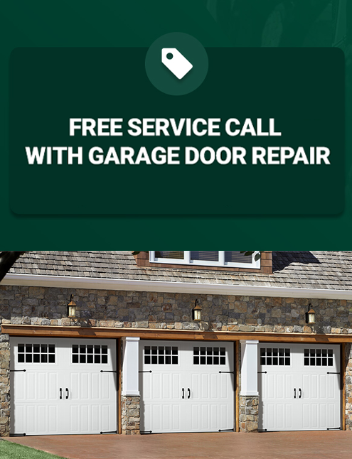 Free Service Call with Garage Door Repair
